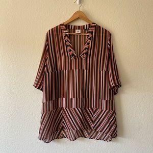 CAbi sheers blouse size extra large